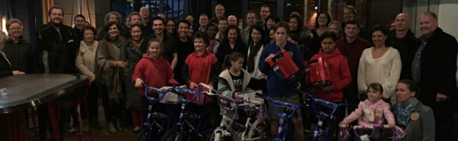 Charity Bike build for Kids Brisbane - participants donating bikes